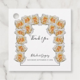 Orange Rose Hochzeitsgeschenke Liebesmarken Geschenkanhänger