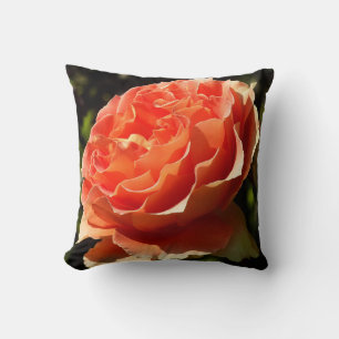 Orange Rose II Beautiful Floral Kissen