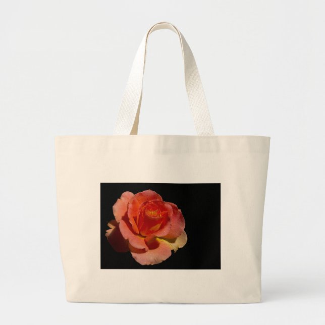 Orange Rose Jumbo Stoffbeutel (Vorne)