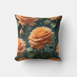Orange Rose Kissen