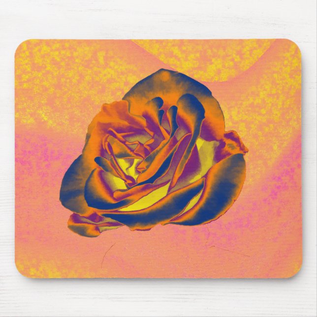 Orange Rose Mouse Pad Mousepad (Vorne)