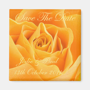 Orange Rose - Save the Date - Hochzeit - Verlobung Magnet