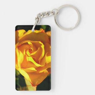 Orange Rose Schlüsselanhänger