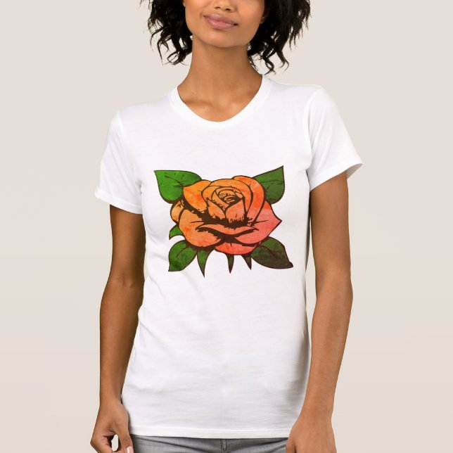 Orange Rose T-Shirt (Vorderseite)