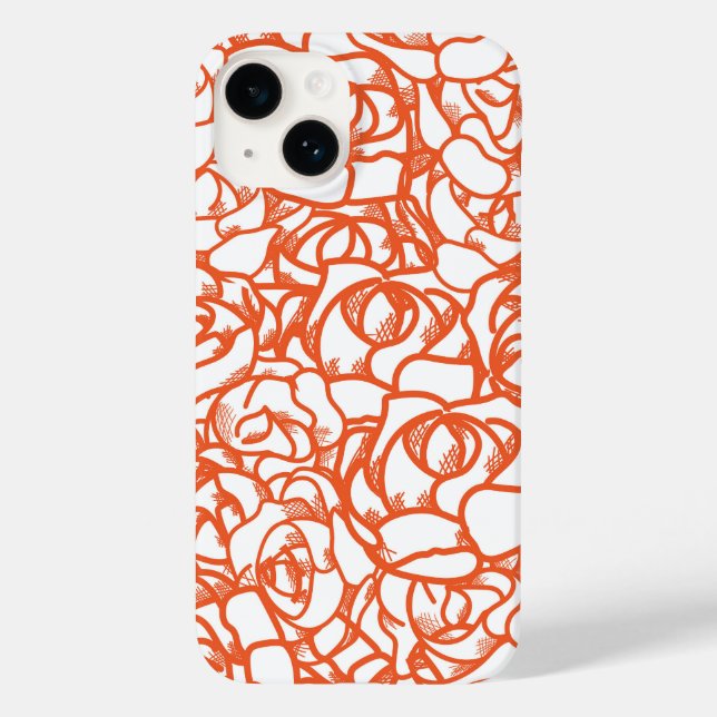 Orange Rose Telefoncase Case-Mate iPhone Hülle (Rückseite)