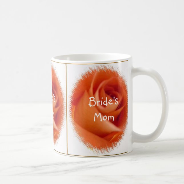 Orange Rose Template Tasse (Rechts)