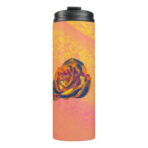 Orange Rose Thermal Tumbler Thermosbecher