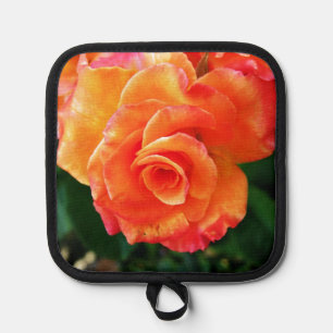 Orange Rose Topflappen