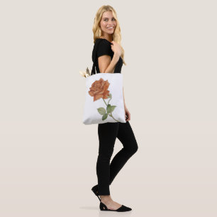 Orange Rose Tote Bag