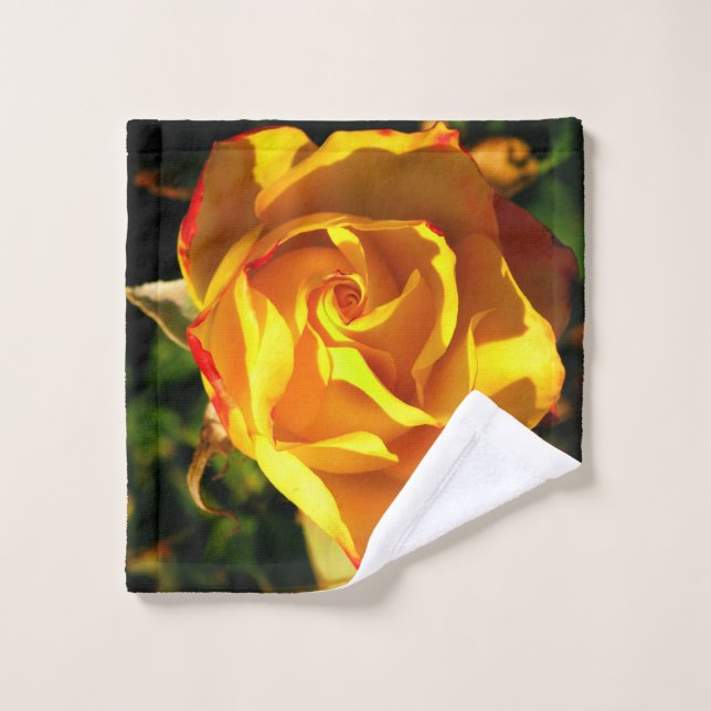 Orange Rose Waschlappen (Waschlappen)