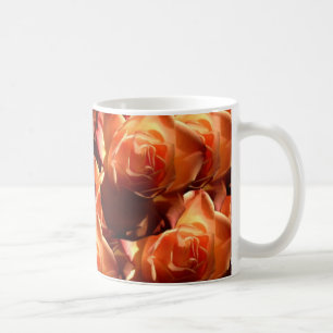 orange Rosen-Tasse Tasse