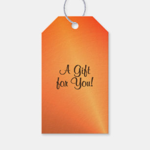 Orange-Rost-Glanz Geschenkanhänger