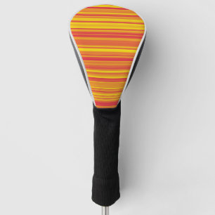 Orange Rot Gelbe Streifen Golf Headcover