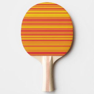 Orange Rot Gelbe Streifen Ping Pong Schläger Tischtennis Schläger