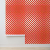 Orange, Rot, Terracotta polka dot