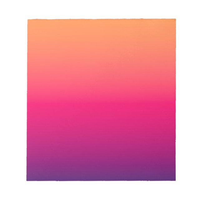 Orange Rot Violette Farbe Notizblock (Vorderseite)