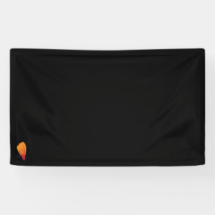 Orange, rote Farbklammer Art Vinyl Banner