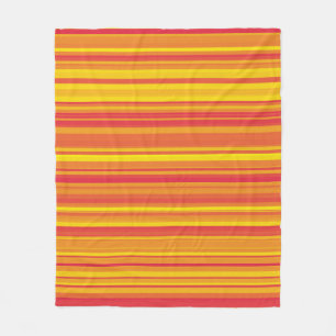 Orange Rote Gelbe Streifen Fleecedecke
