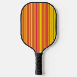 Orange Rote Gelbe Streifen Pickleball Schläger