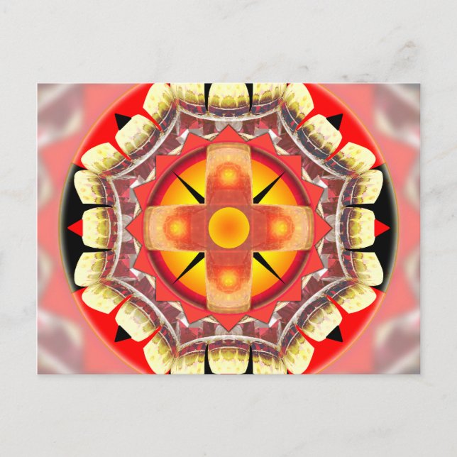 Orange Roulette Postkarte (Vorderseite)
