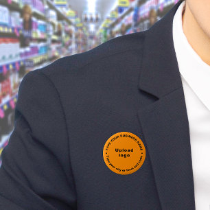 Orange Round Button für die Markenbezeichnung