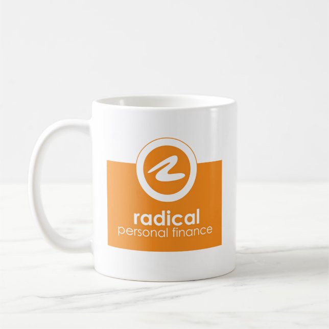 Orange RPF Logo-Tasse Kaffeetasse (Links)