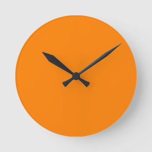 Orange Runde Wanduhr