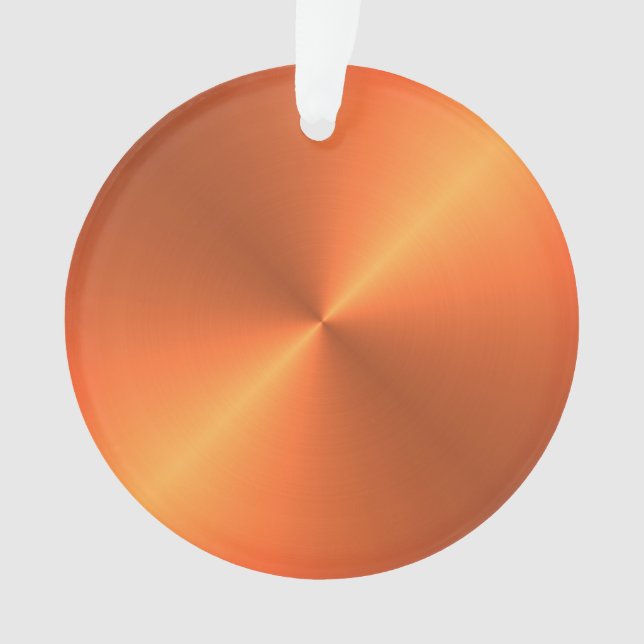 Orange Rust Shine Ornament (Vorderseite)