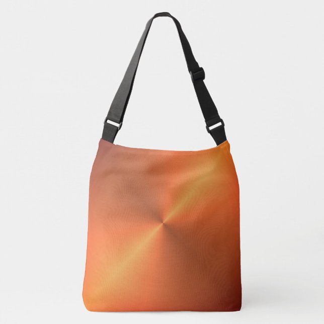 Orange Rust Shine Tragetaschen Mit Langen Trägern (Vorderseite)