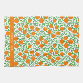 Orange Rustic Farmhouse French Country  Geschirrtuch