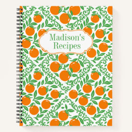 Orange Rustic Farmhouse French Country Recipe Notizbuch