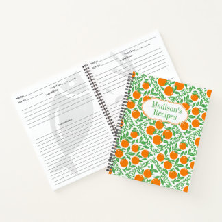 Orange Rustic Farmhouse French Country Recipe Notizbuch