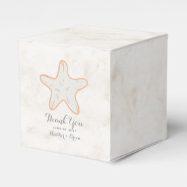 Orange Rustic Starfish Wedding Geschenkschachtel