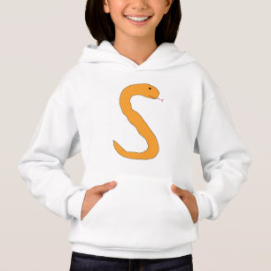 Orange S Snake Bekleidung Hoodie