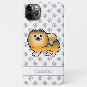 Orange Sable Spitz Niedlich Cartoon Dog & Name Case-Mate iPhone Hülle