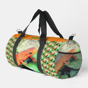 Orange Salamander Personalisiert Duffle Bag