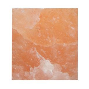 Orange Salzstein Notizblock