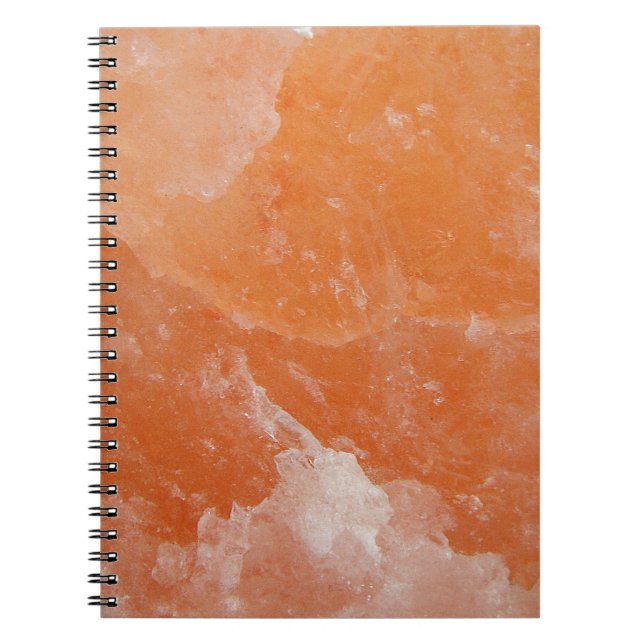 Orange Salzstein Notizblock (Vorderseite)
