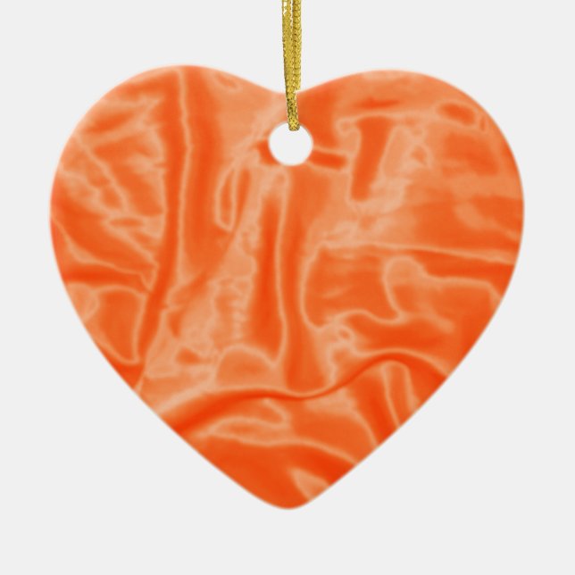 Orange Satin-Christmas Ornament (Vorne)