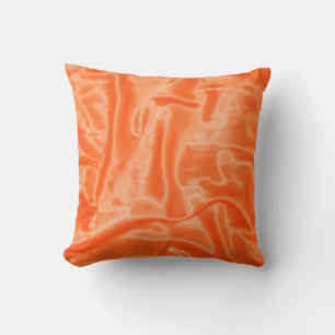 Orange Satin-Quadratzoll Kissen