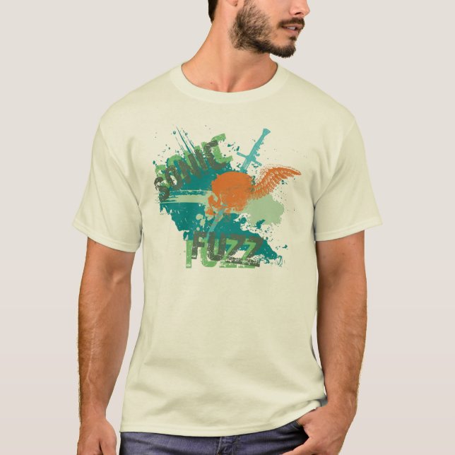 Orange Schädel T-Shirt (Vorderseite)