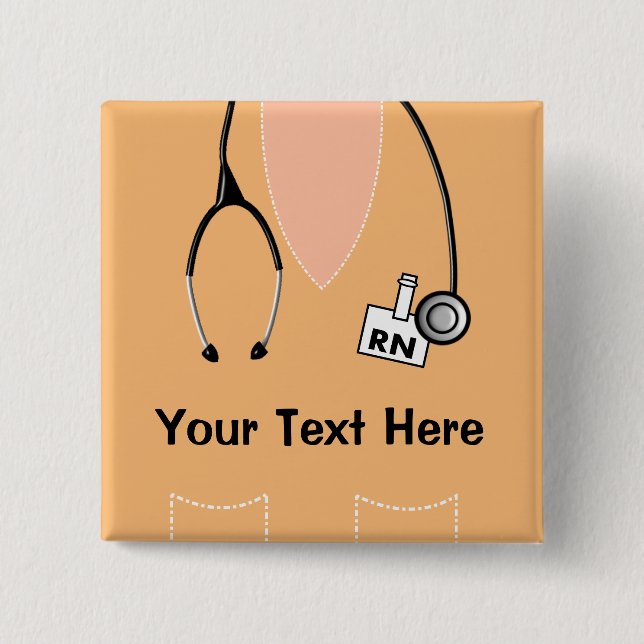 Orange-Schaltfläche für das Abzeichen "Registriert Button (Vorderseite)