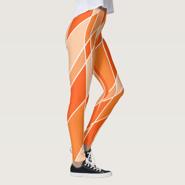 Orange-Schattierungen Leggings (Rechts)
