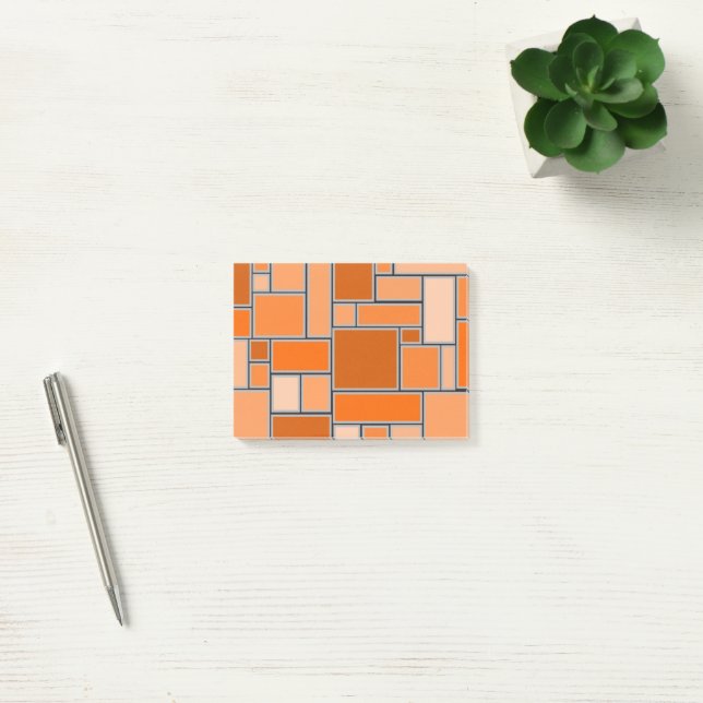 Orange-Schattierungen Post-it Klebezettel (Büro)