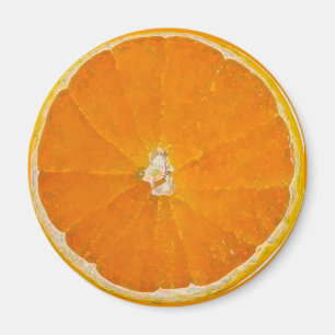 Orange Scheibe-Aquarell - Magnet