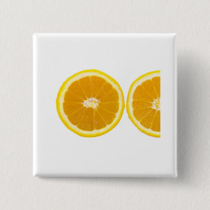orange Scheibe Button