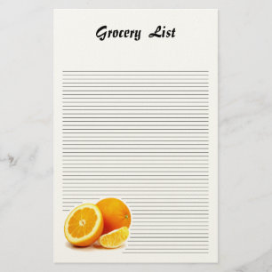 Orange Scheibe gezeichnetes Briefpapier
