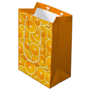 Orange Scheiben Mittlere Geschenktüte