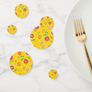 Orange-Scheiben #pattern #trendy #style Konfetti