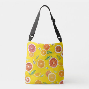 Orange-Scheiben #pattern #trendy #style Tragetaschen Mit Langen Trägern